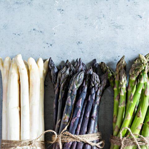 row of asparagus