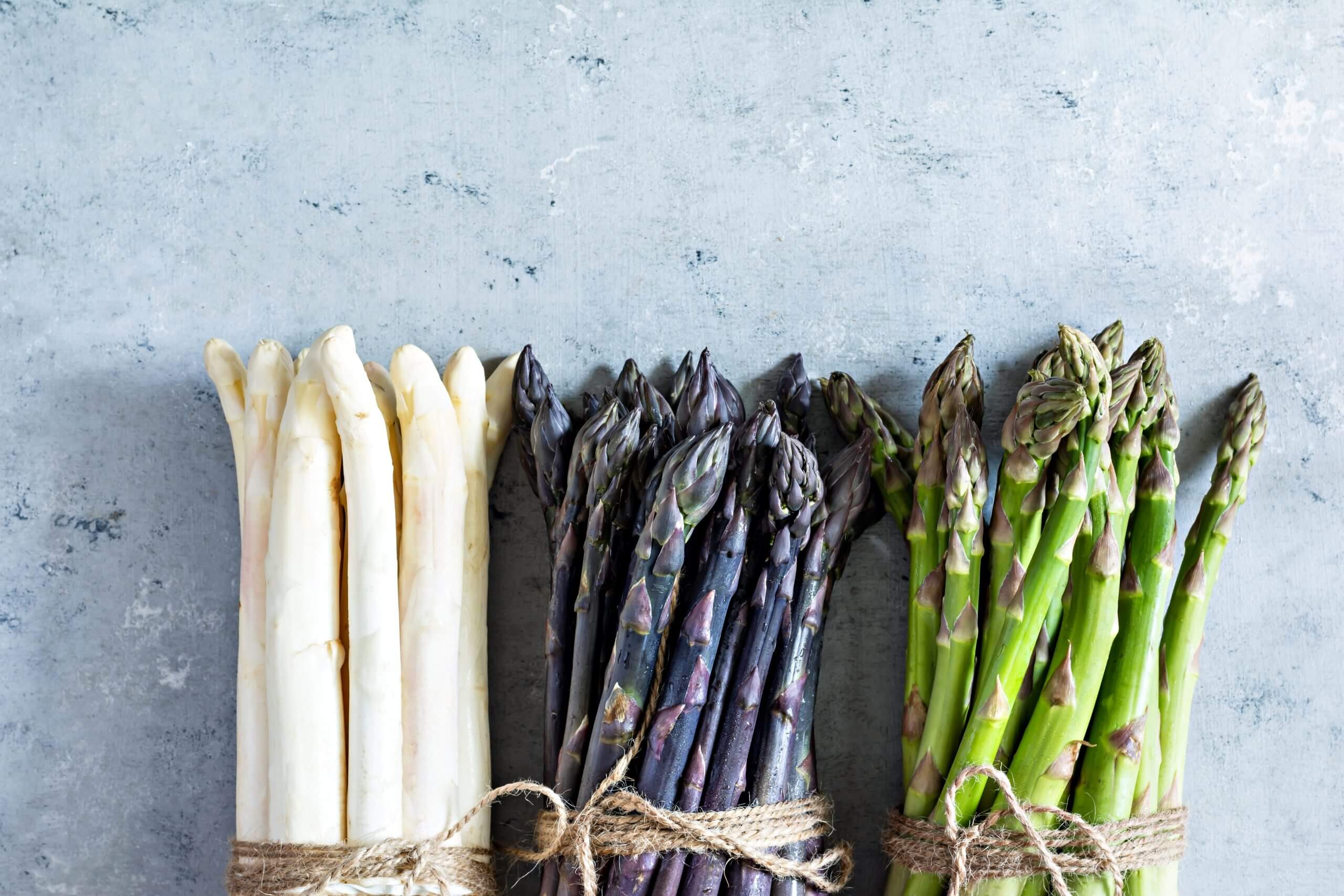 row of asparagus