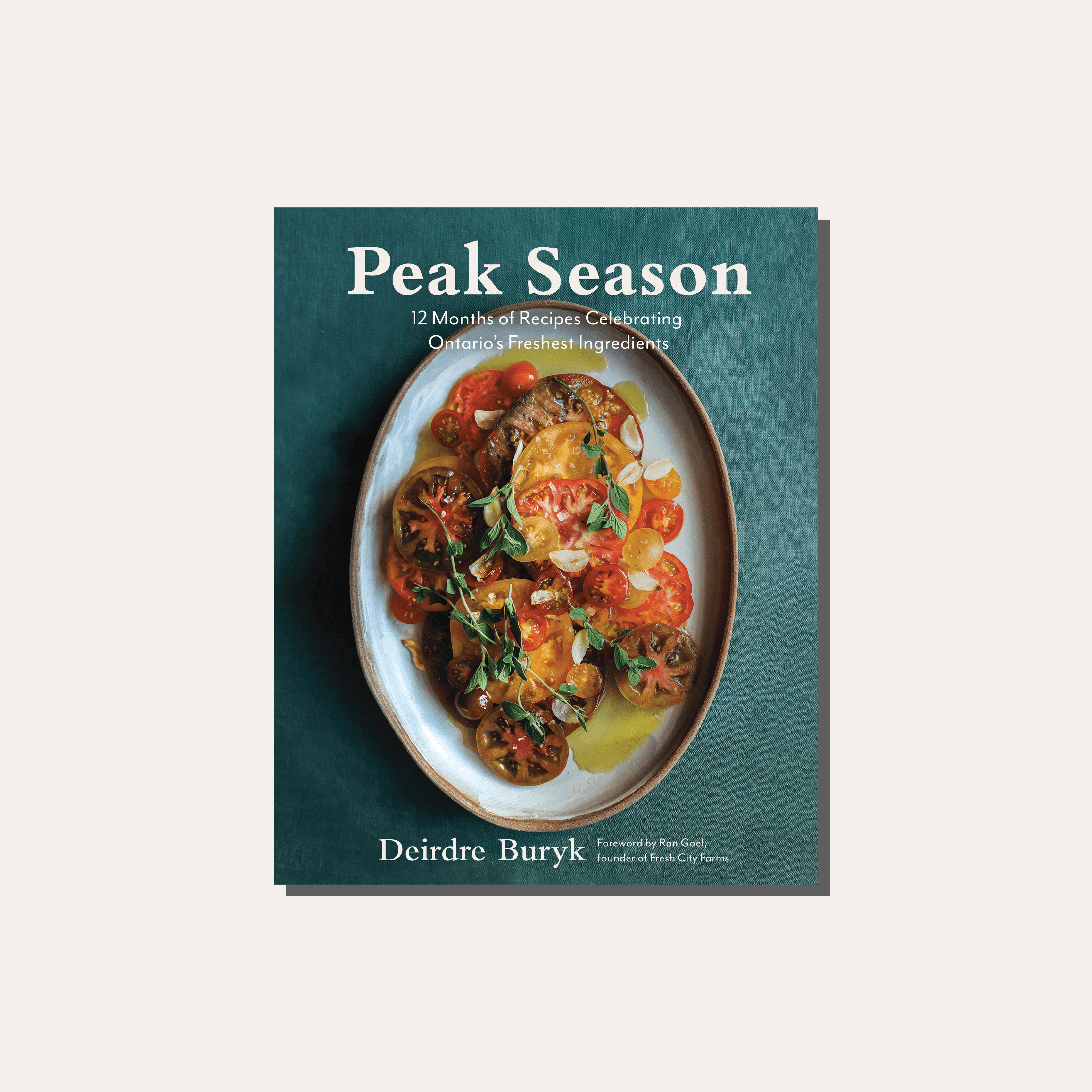 Peak Season by Deirdre Buryk cookbook cover.