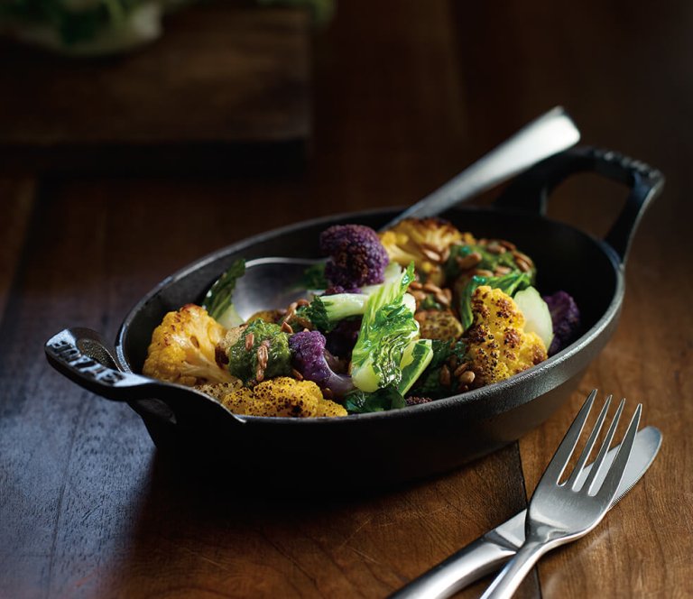 Roasted Cauliflower With Green Harissa Elle Gourmet