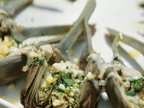 Artichokes Mimosa With Aioli - Elle Gourmet