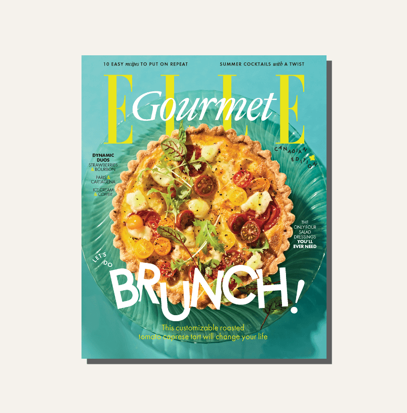 Cover of magazine with tart on it