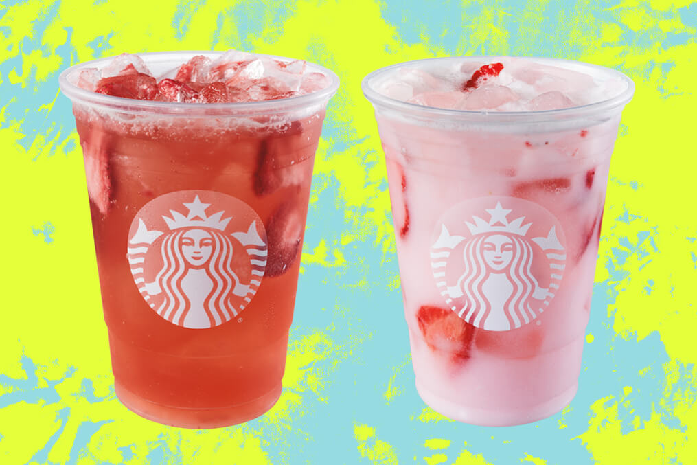 Rózsaszín Starbucks italok