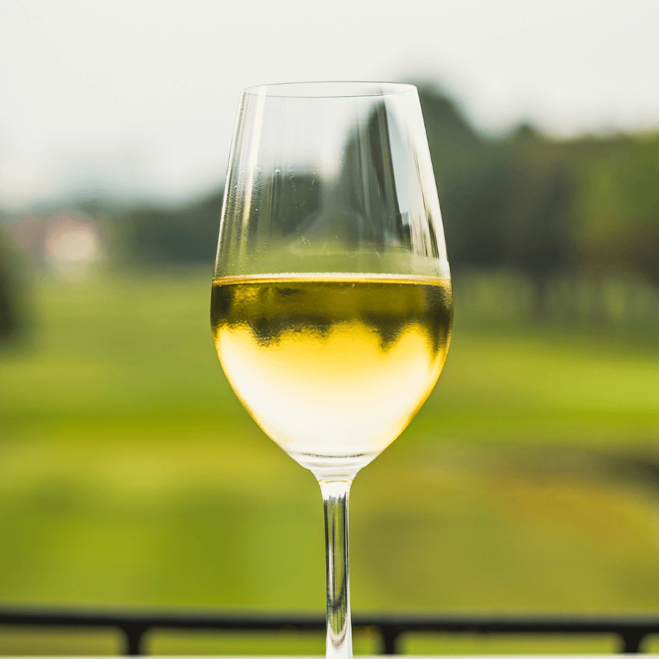 glass of white wine