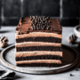 This chocolate chestnut cake has Layers of moist chocolate cake and mousse create this Chocolate Chestnut Mousse Cake