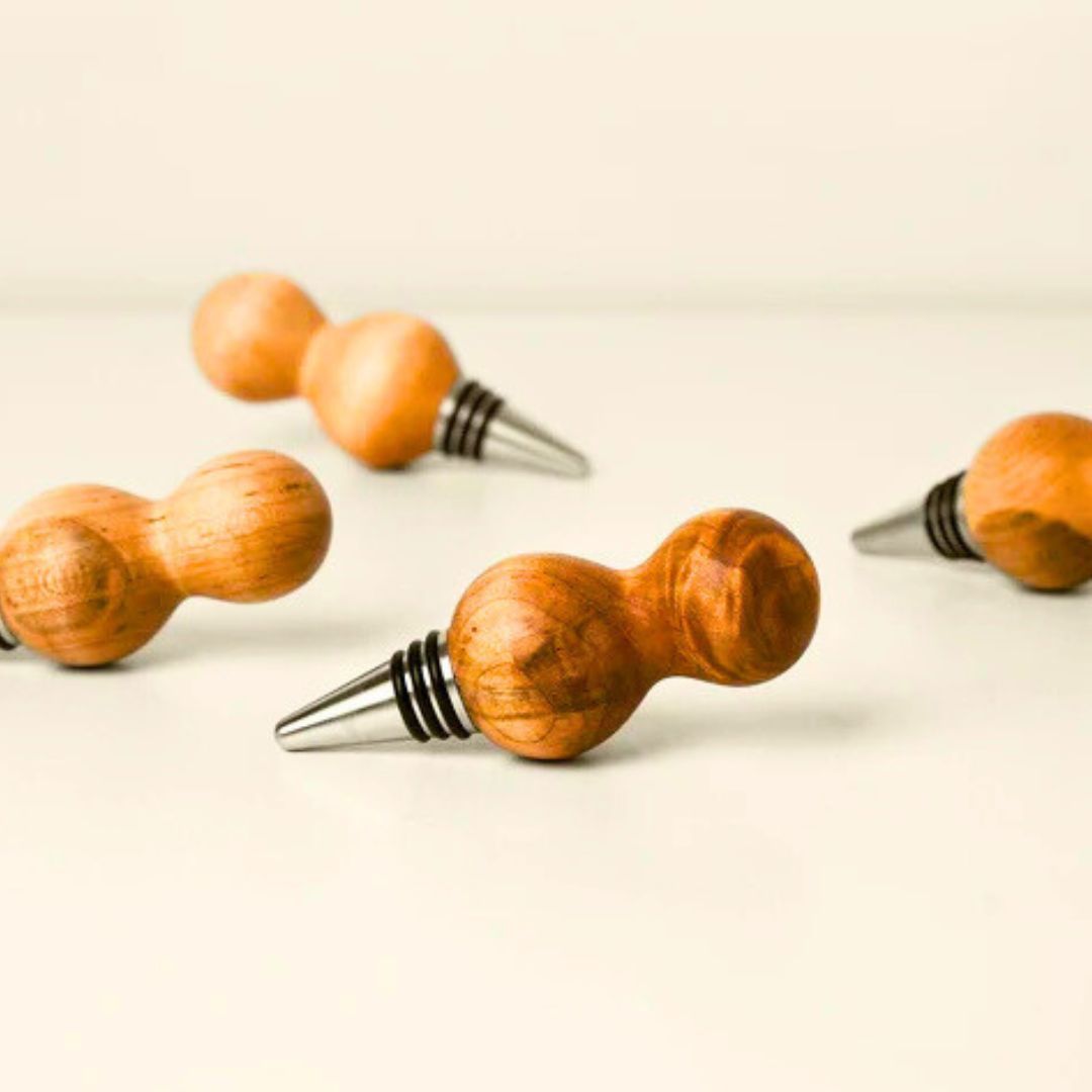 an elegant Wine stopper handmade out of Canadian Maple - 