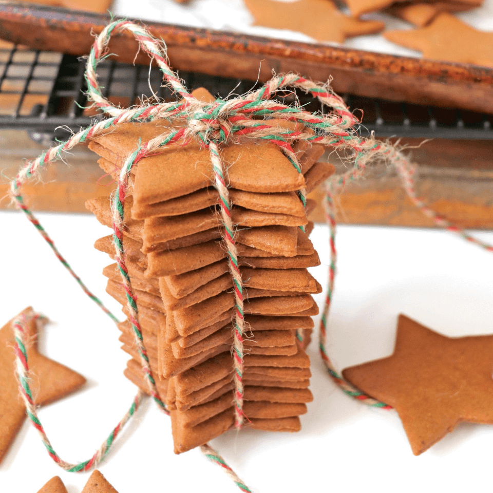 stack of ginger snaps