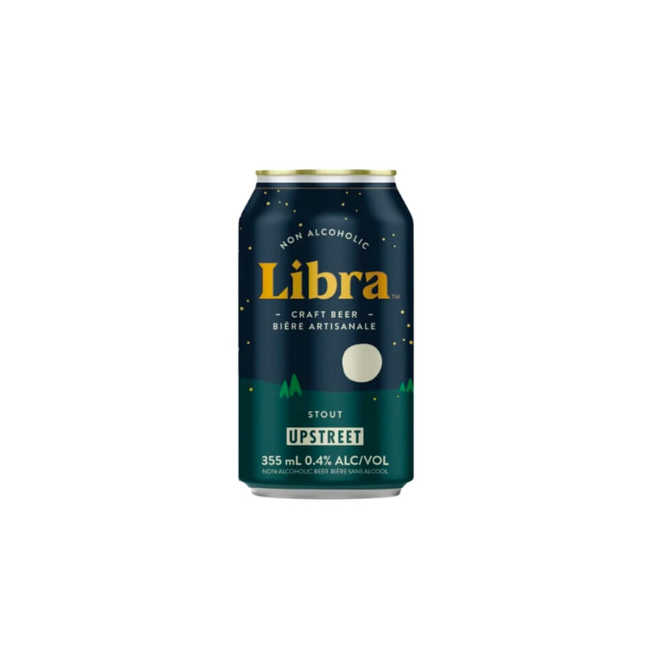 A dark blue can with the word "Libra" written in gold