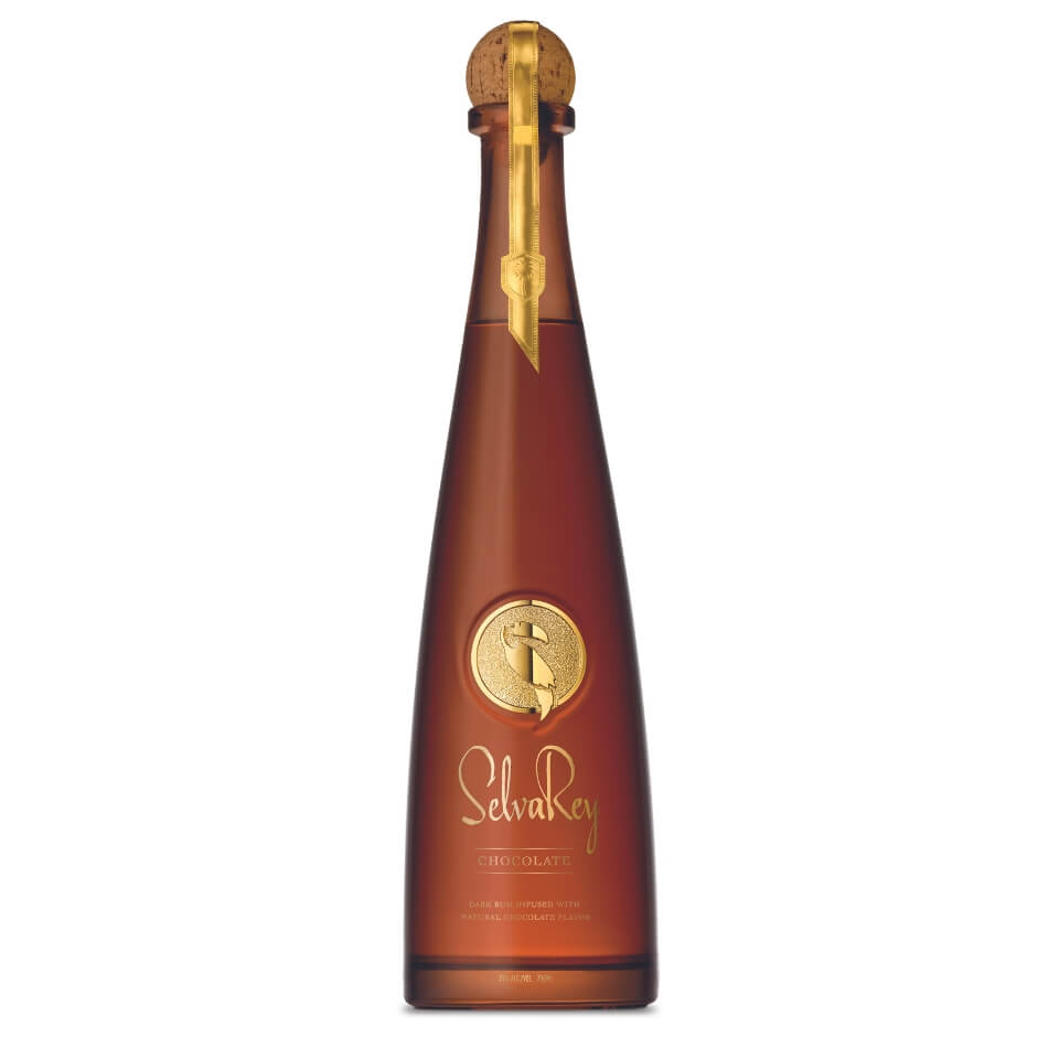 A brown bottle of rum