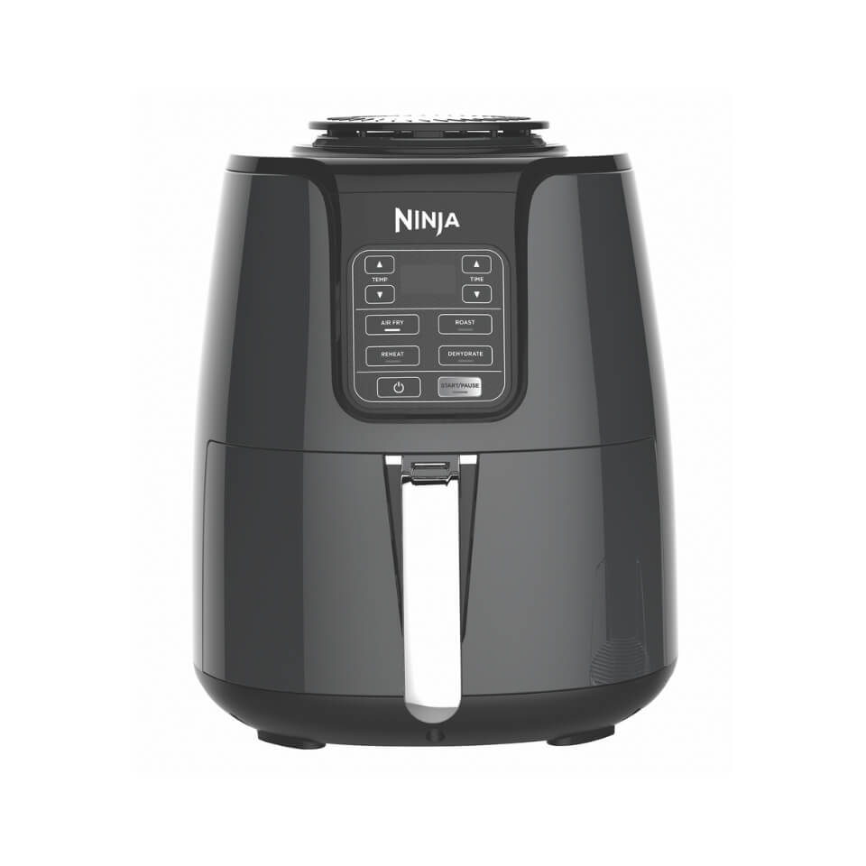 A dark grey air fryer