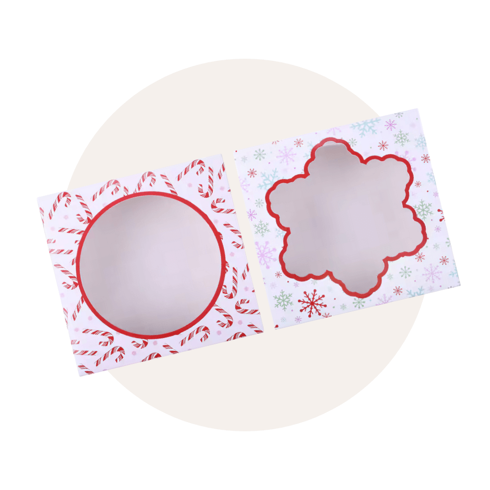 Festive cookie boxes from Michaels