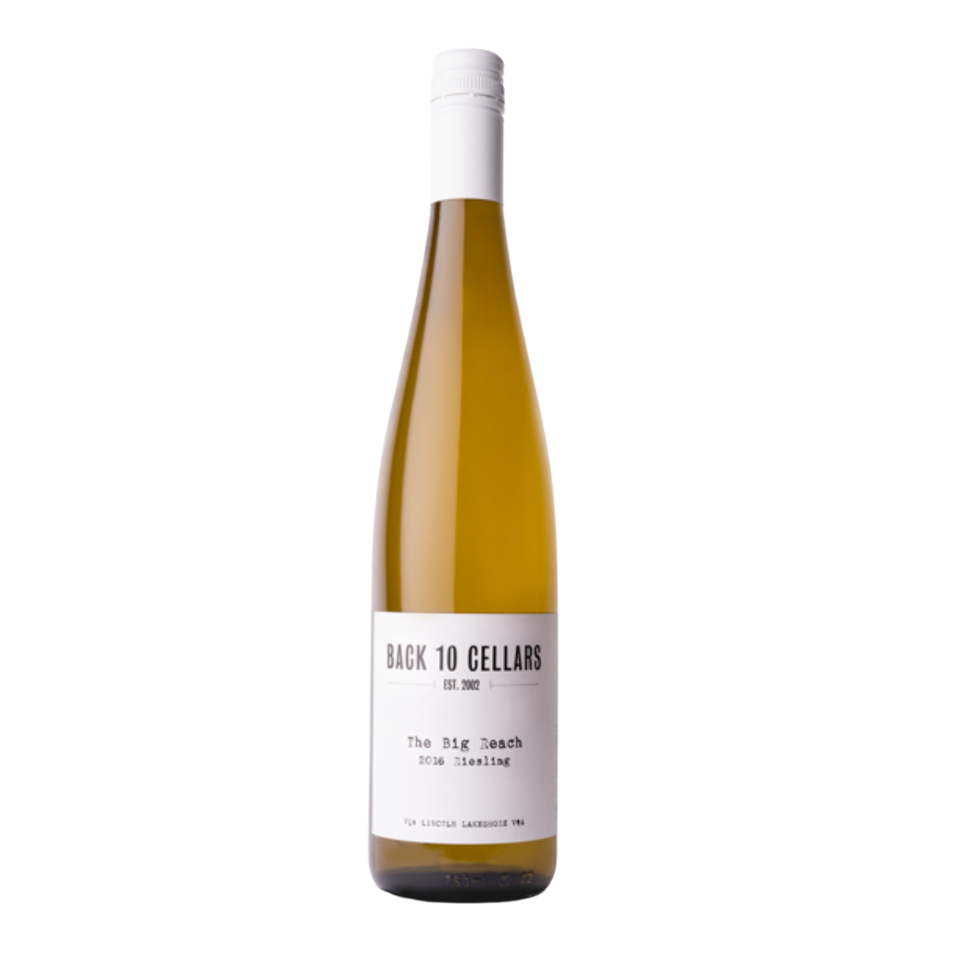 Bottle of Back 10 Cellars The Big Reach Riesling from Niagara Ontario