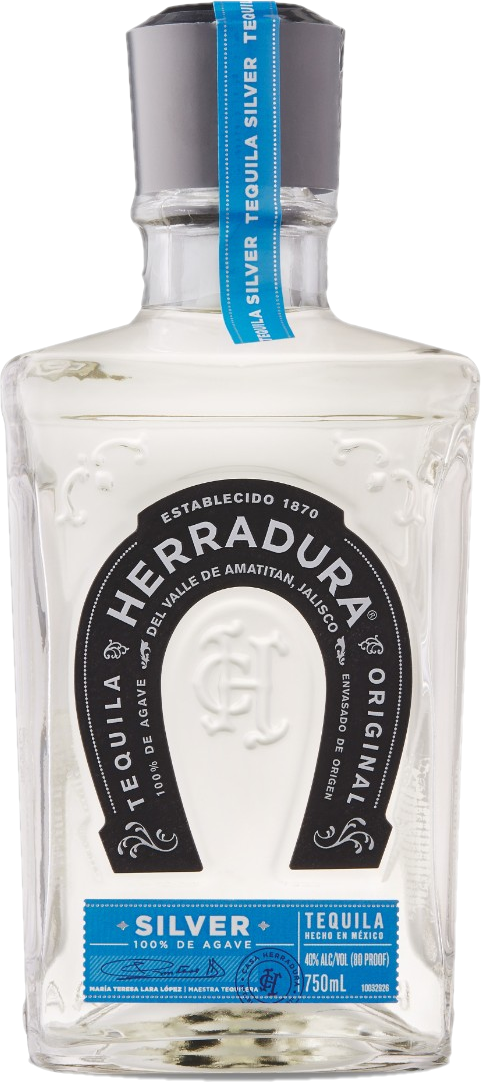 bottle of Herradura SIlver Tequila