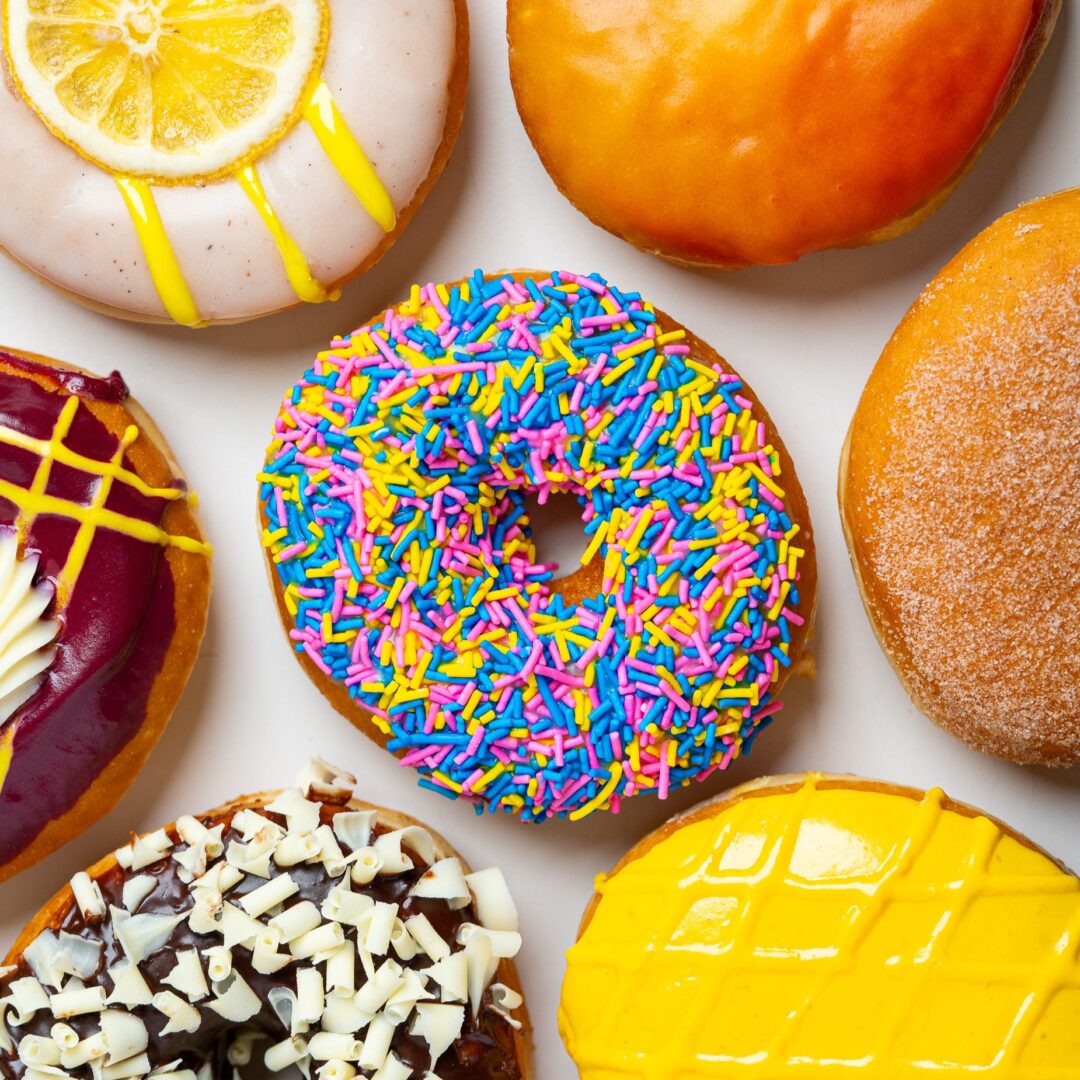 Colourful and unique Hoopla Donuts can be ordered for delivery in Calgary