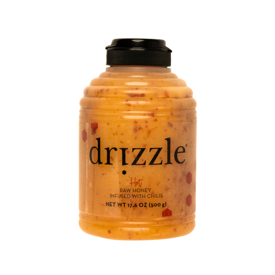 Drizzle hot honey in a beehive-shaped squeeze bottle.