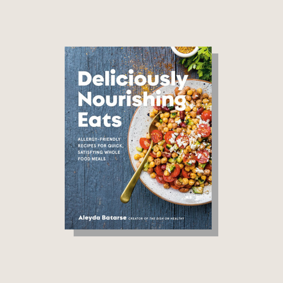 The cookbook cover for Deliciously Nourishing Eats. 