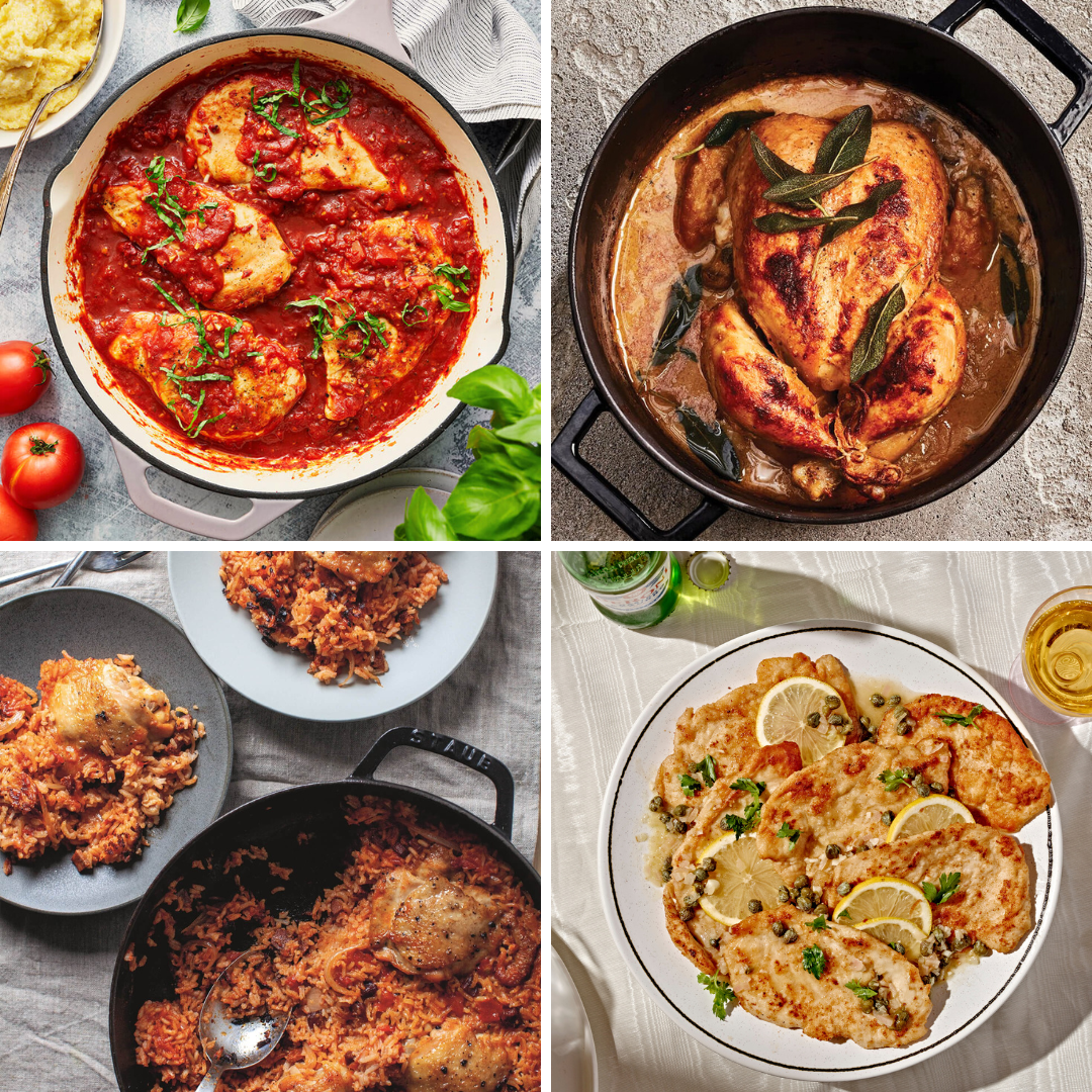 Images for four one-pot recipes