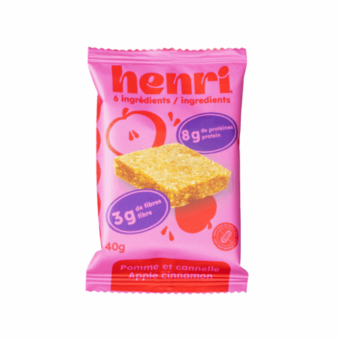 A pink and red package showing a date bar square on the front.