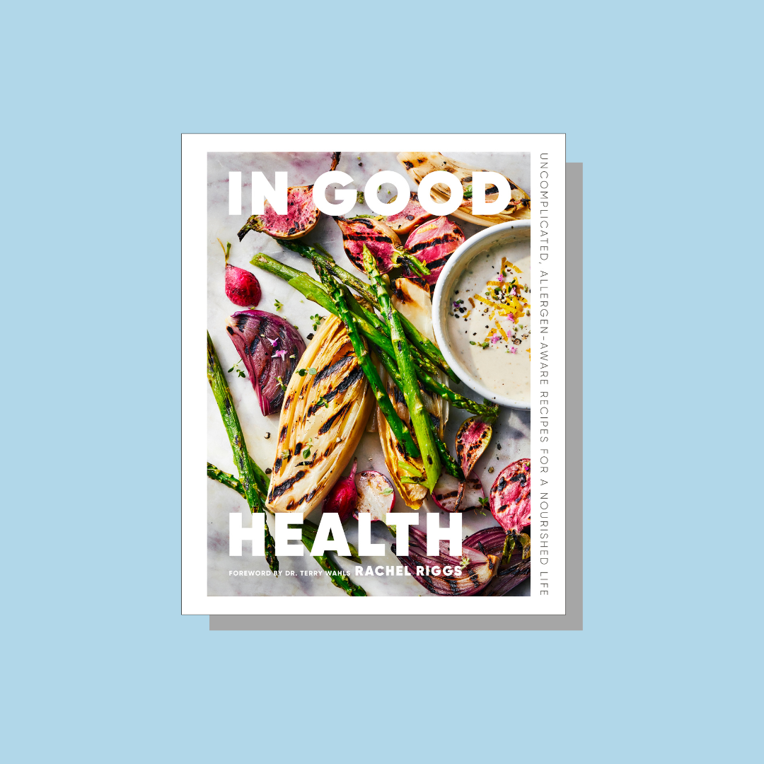 The cover of a cookbook titled, In Good Health.
