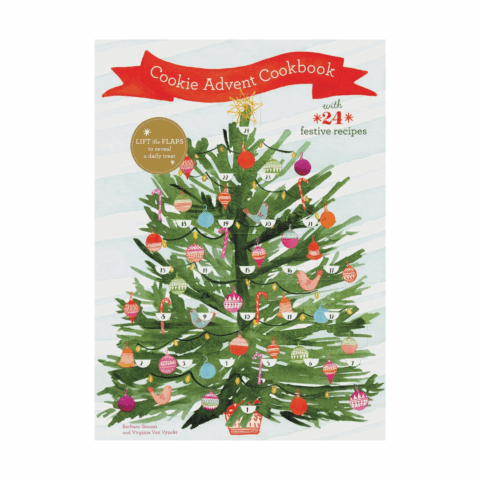 A cookie advent calendar with 25 compartments.