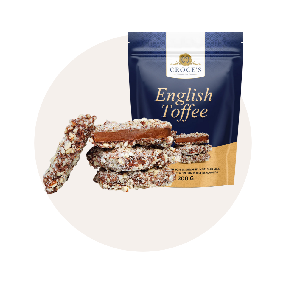 Croce's English Toffee with packaging