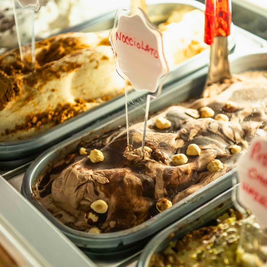 Closeup of Nocciola gelato