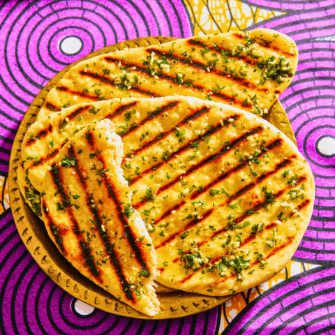 Easy fluffy and tender stovetop naan