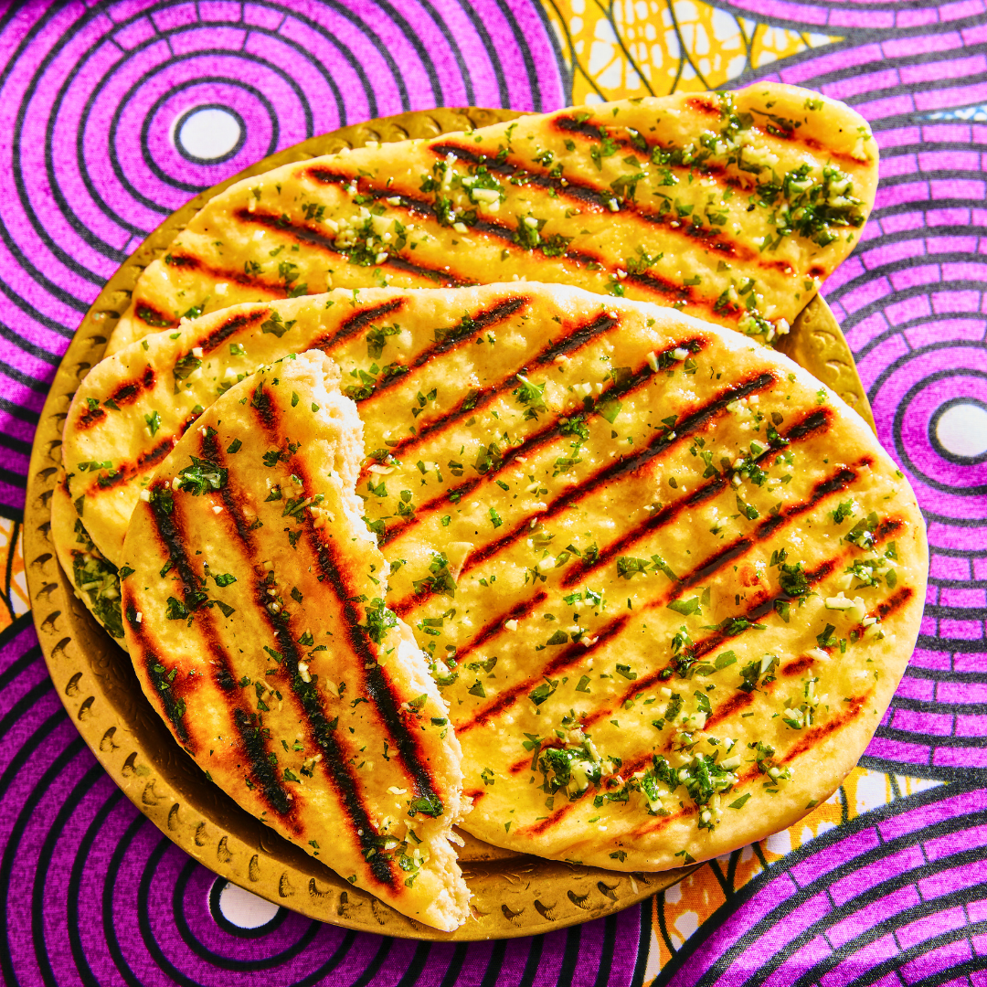 Easy fluffy and tender stovetop naan