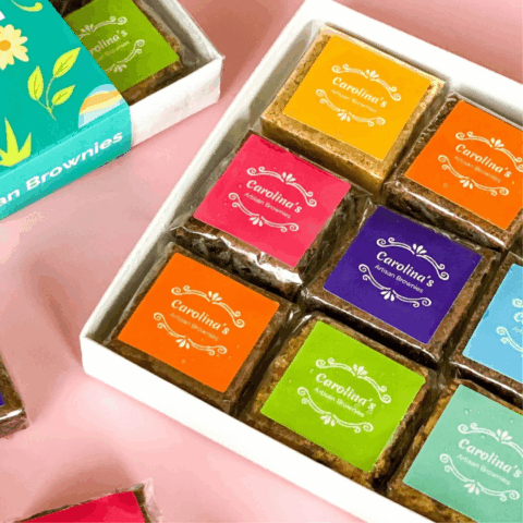 A box of Baker's Choice Carolina's Artisan Brownies are a perfect hostess gift