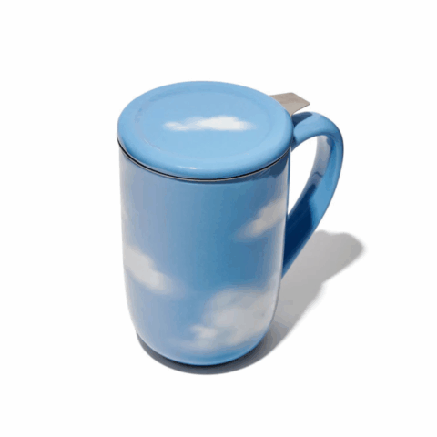 David's Tea blue nordic mug