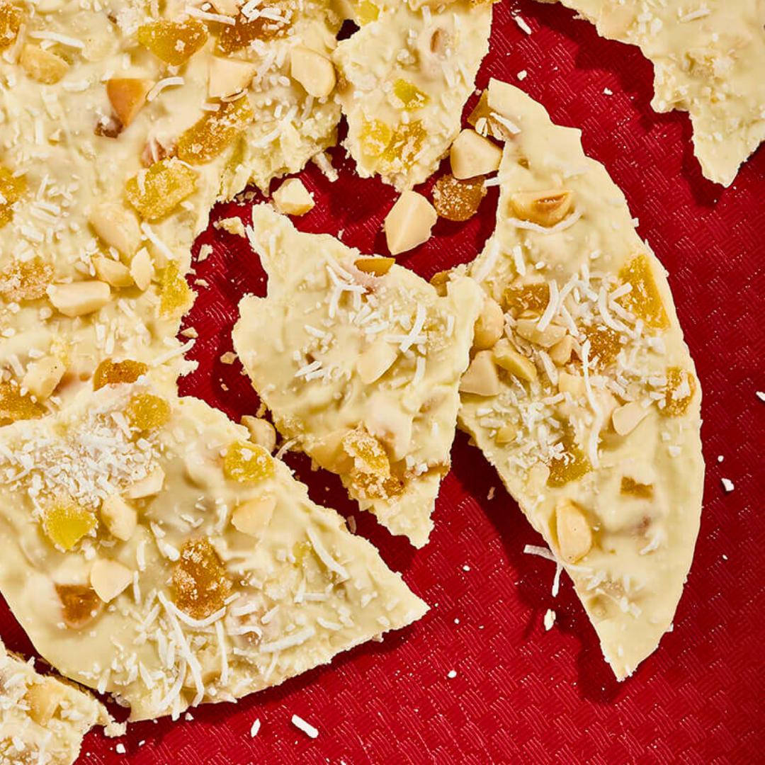 White Chocolate Ginger Bark - Elle Gourmet
