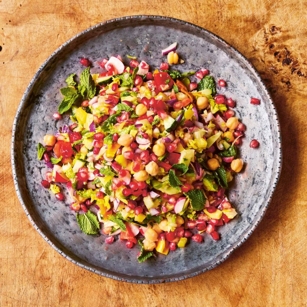 Jamie Oliver Chopped Rainbow Salad With Avocado & Lime | ELLE Gourmet