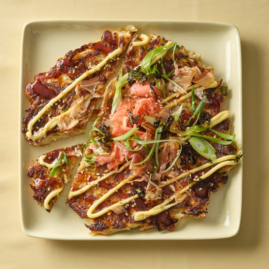 Vegetarian Okonomiyaki (Japanese Cabbage Pancake)-image