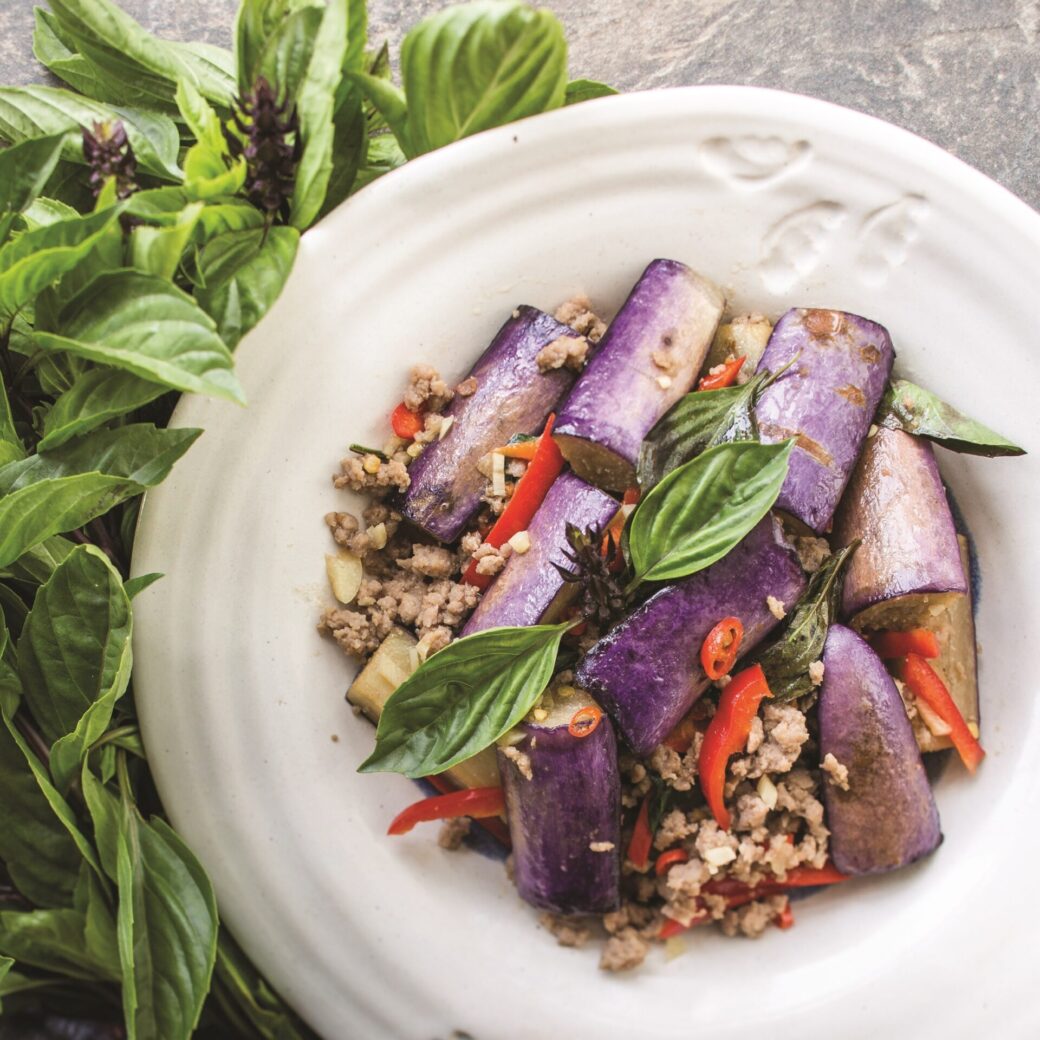 Eggplant Stir-Fry With Thai Basil-image