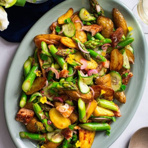 Ontario-Grown asparagus and potato salad